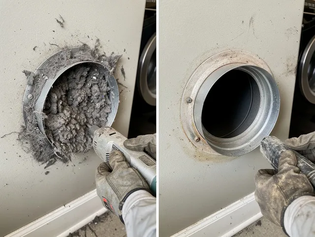 Professional clogged vent cleaning by Garfield Heights Dryer Vent Cleaning in Garfield Heights