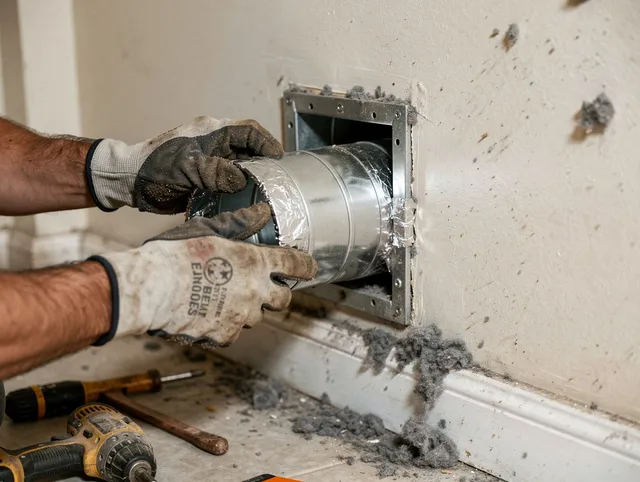 Professional dryer vent repair and installation by Garfield Heights Dryer Vent Cleaning in Garfield Heights