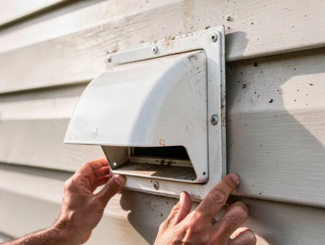 Garfield Heights Dryer Vent Cleaning technician delivering thorough residential dryer vent cleaning service in Garfield Heights